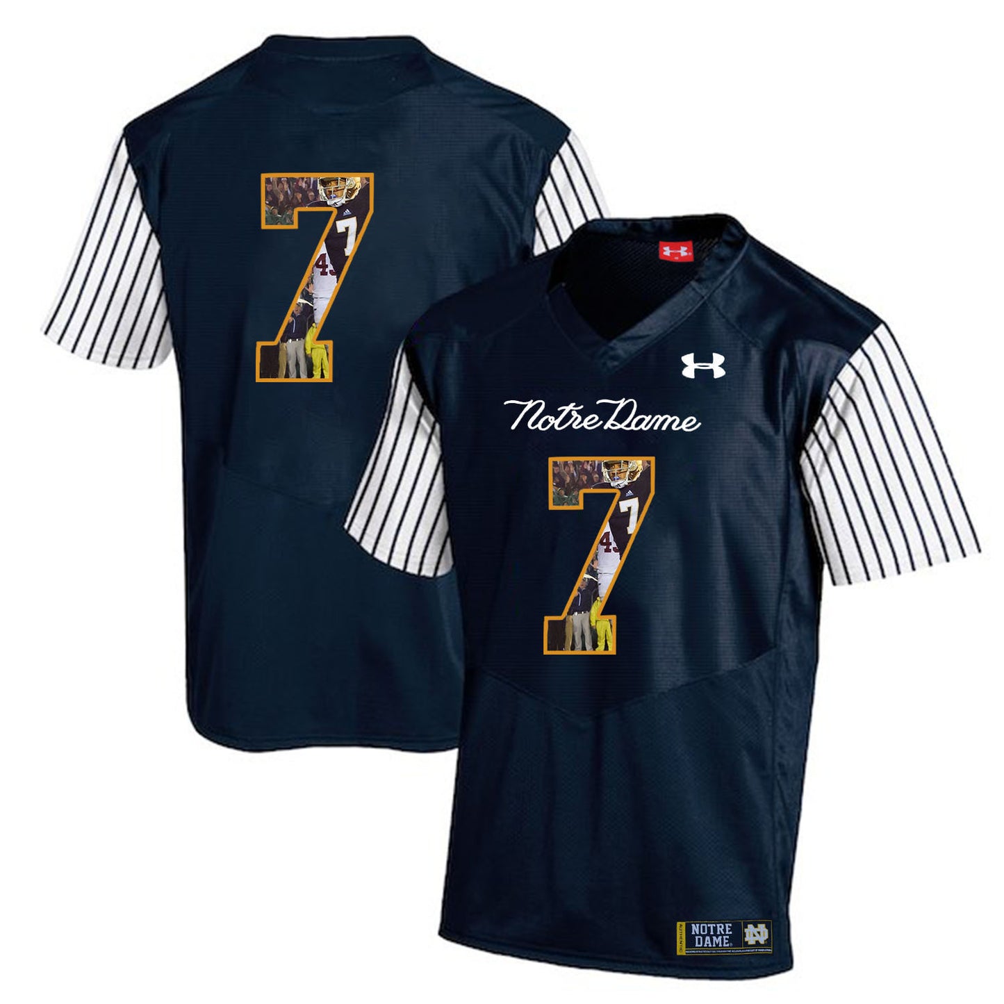 TJ Jones 7 Striped Blue