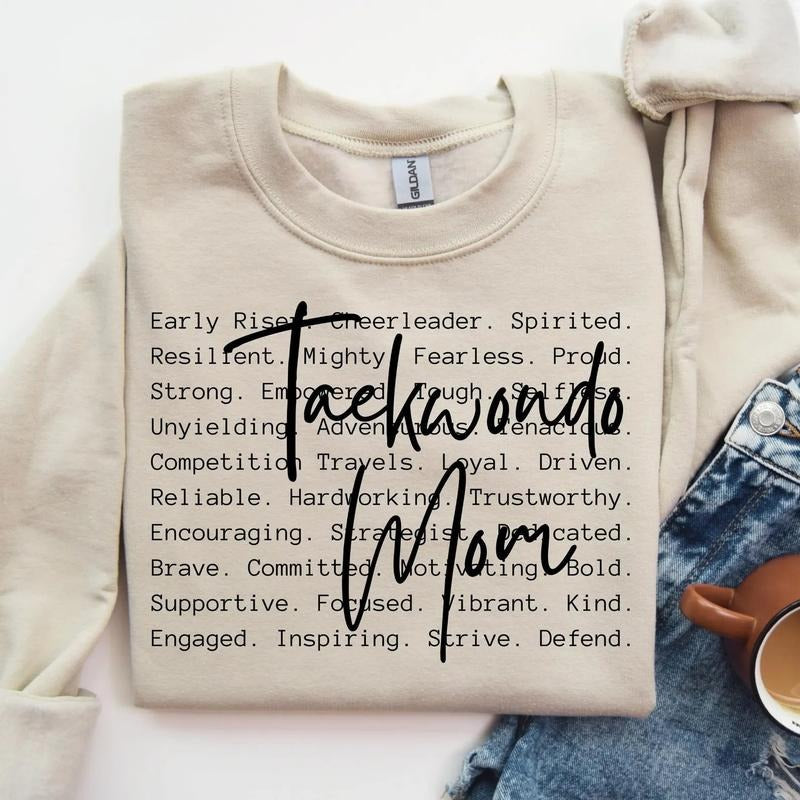 Taekwondo Mom DTF Transfers - THIS IS NOT A SHIRT Hoodie, Sweatshirt | InkThreadWorks.com