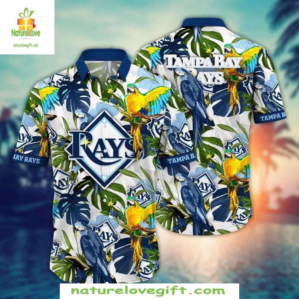Tampa Bay Rays Hawaiian Shirt Stylish Baseball Apparel Birds Design