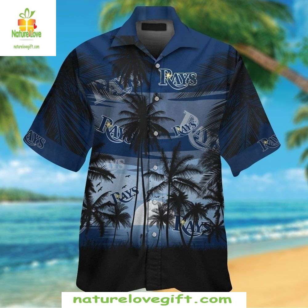 Tampa Bay Rays Hawaiian Shirt Tropical Night Aloha Baseball Apparel