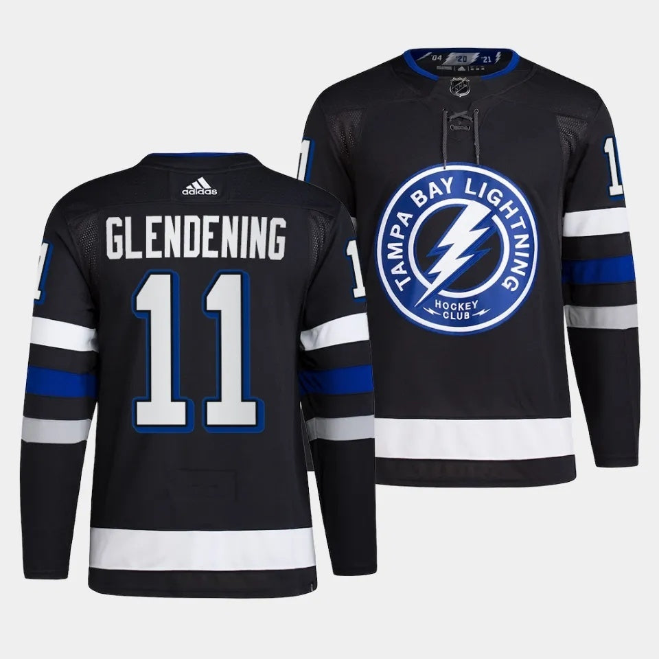 Tampa Bay Lightning #11 Luke Glendening 2023-24 Alternate Black