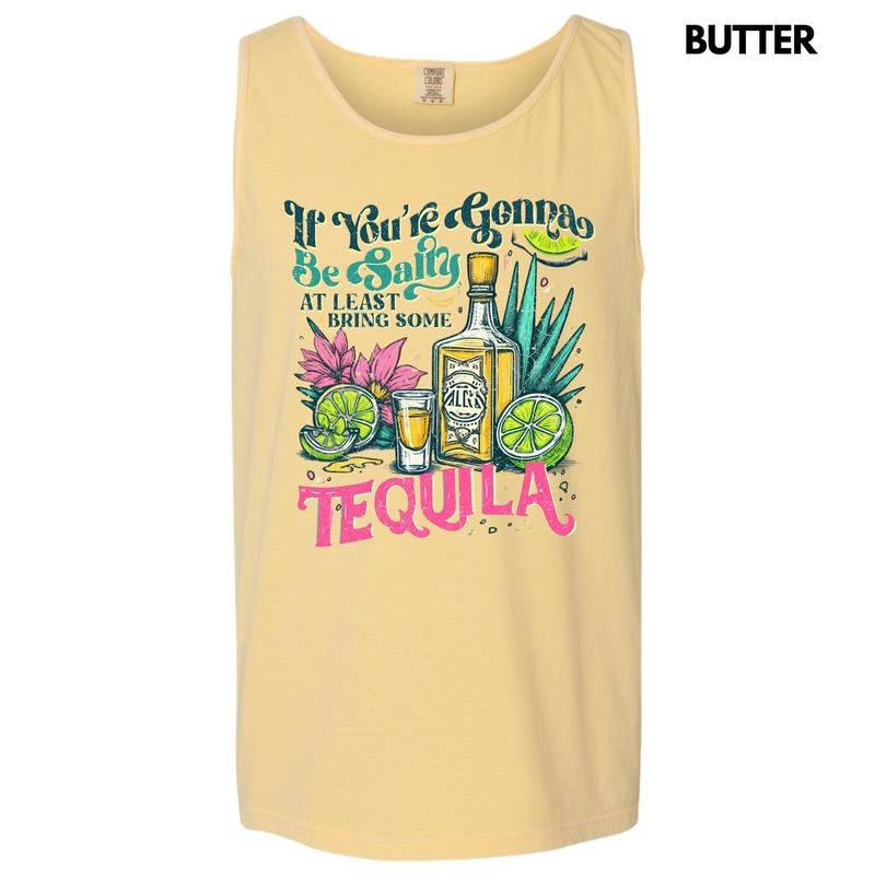 Tank Top - At Least Bring Tequila Comfort Colors Tank Top T-Shirts, Hoodie, Sweatshirt | InkThreadWorks.com