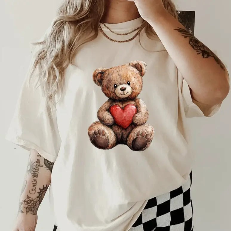 Teddy Bear GILDAN Shirt~ coffee shirt Unisex Apparel Relaxed Fit Printed In The USA Clothing Womenswear Casual Comfort...