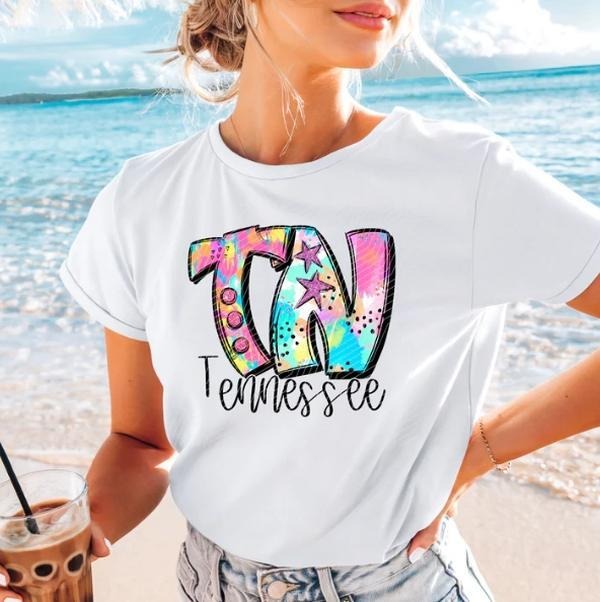 Tennessee Neon Splash DTF Transfers - THIS IS NOT A SHIRT Hoodie, Sweatshirt | InkThreadWorks.com