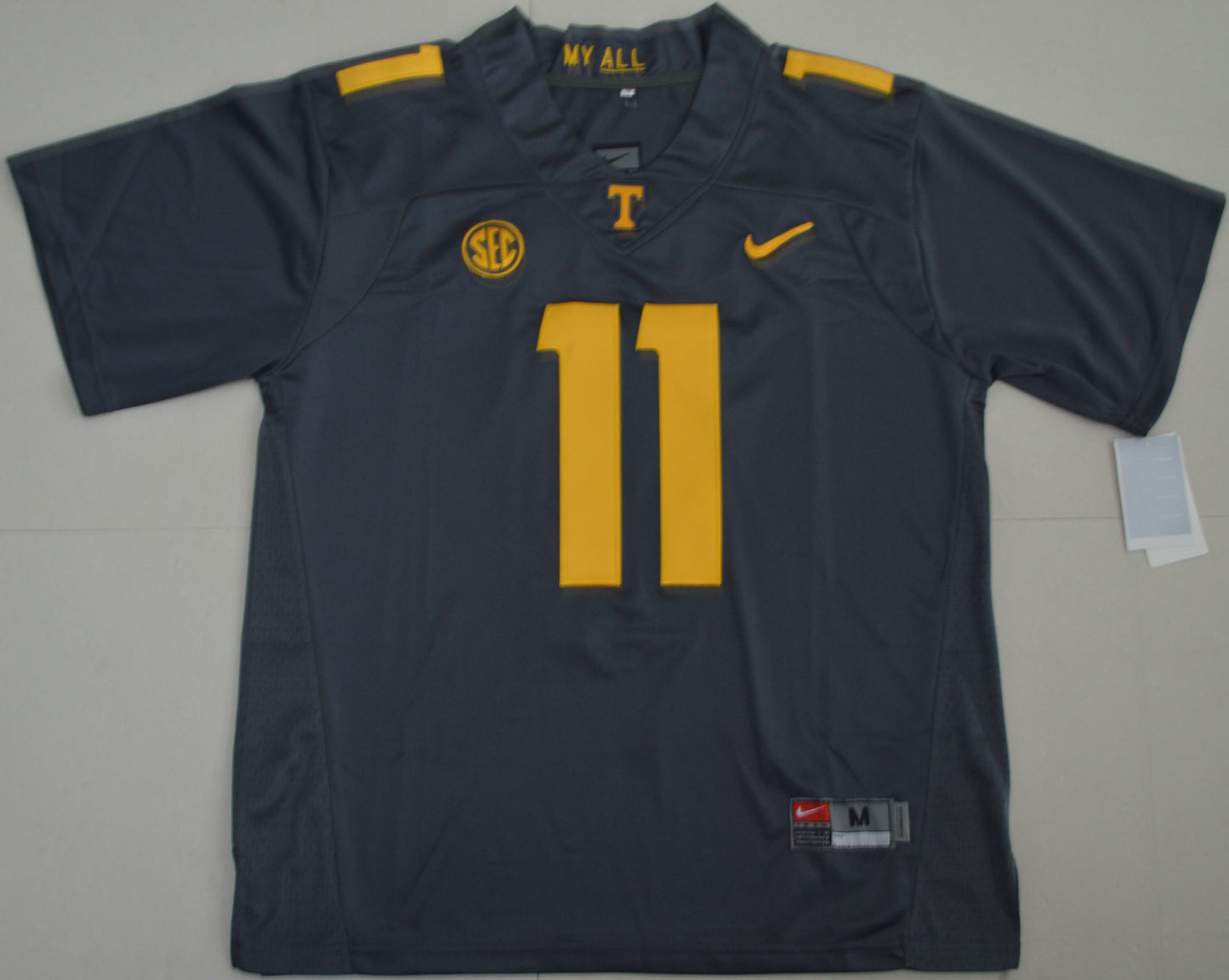 Tennessee Vols Joshua Dobbs 11 College Football Jersey - Grey 1