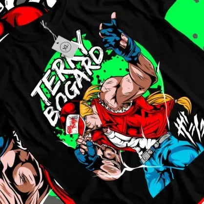 Terry Bogard Fatal Fury King Of Fighters T-Shirt Anime Funny Gift Shirt All Size