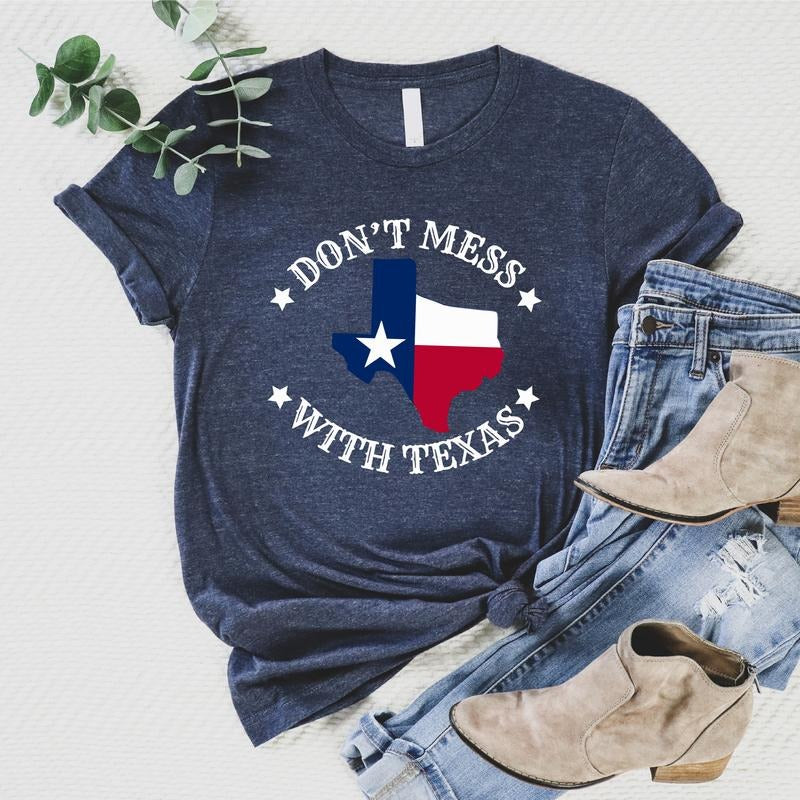 Texas Shirt, America Flag T-shirt, Unisex Texas Map Short Sleeve, Matching Texas Supporter Tee, Texas Patriot Shirt,...
