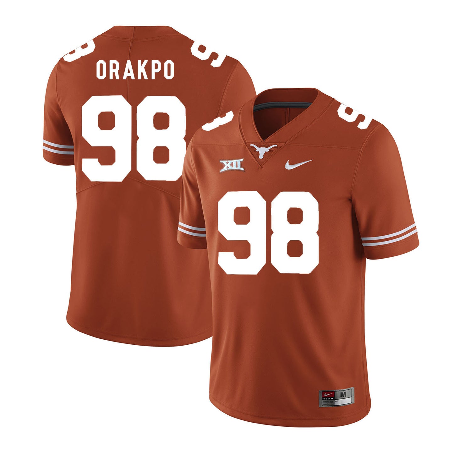 Texas Longhorns Brian Orakpo 98 Orange