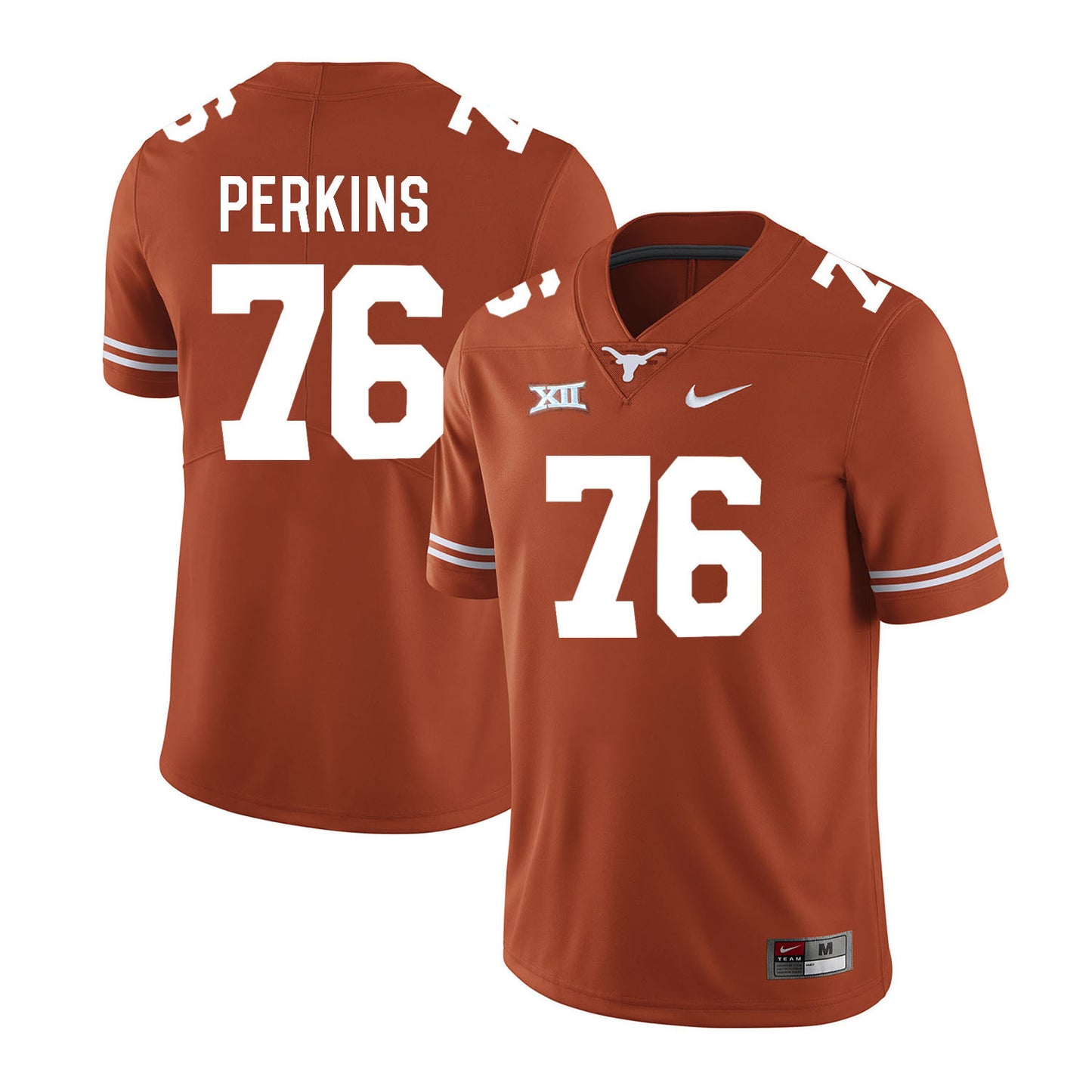Texas Longhorns Kent Perkins 76 Orange