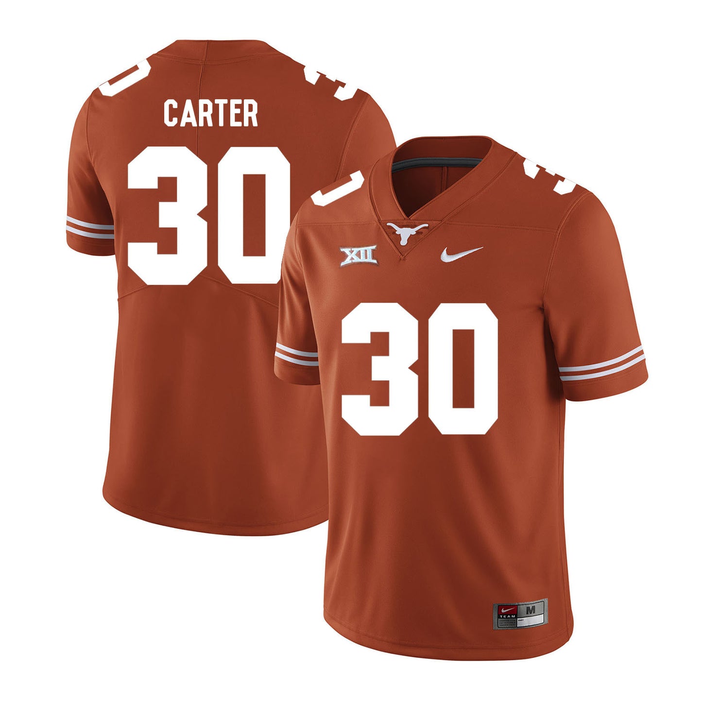 Texas Longhorns Toneil Carter 30 Orange