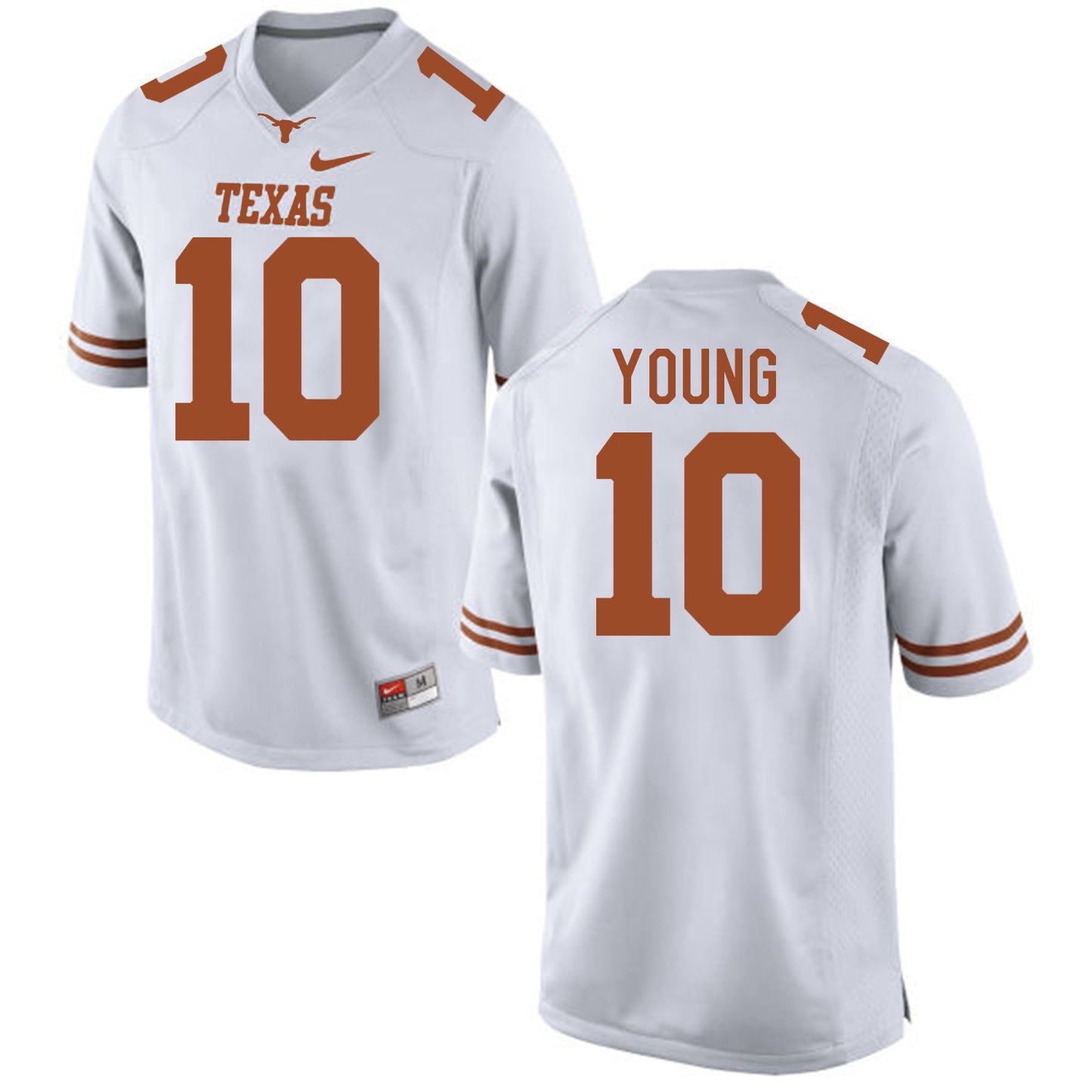 Texas Longhorns YOUNG 10 White