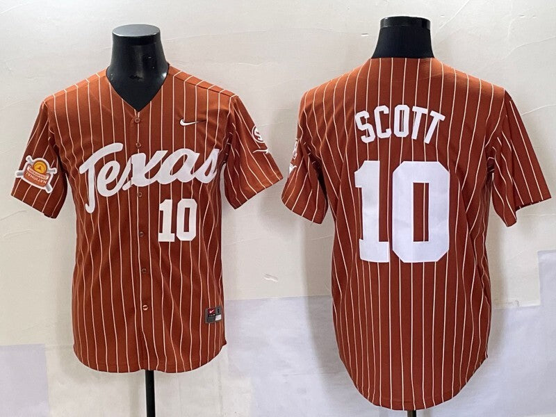 Texas Longhorns #10 Mia Scott ncaa Collaboration Style 4