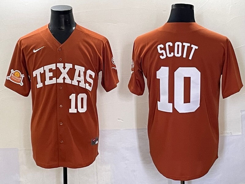 Texas Longhorns #10 Mia Scott ncaa Collaboration Style 9