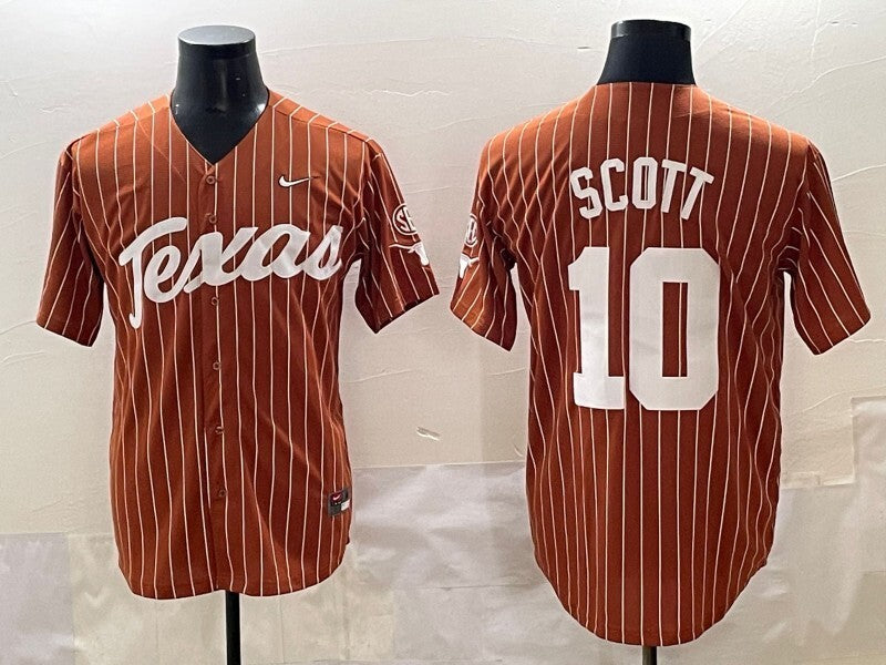 Texas Longhorns #10 Scott ncaa Collaboration Style 5