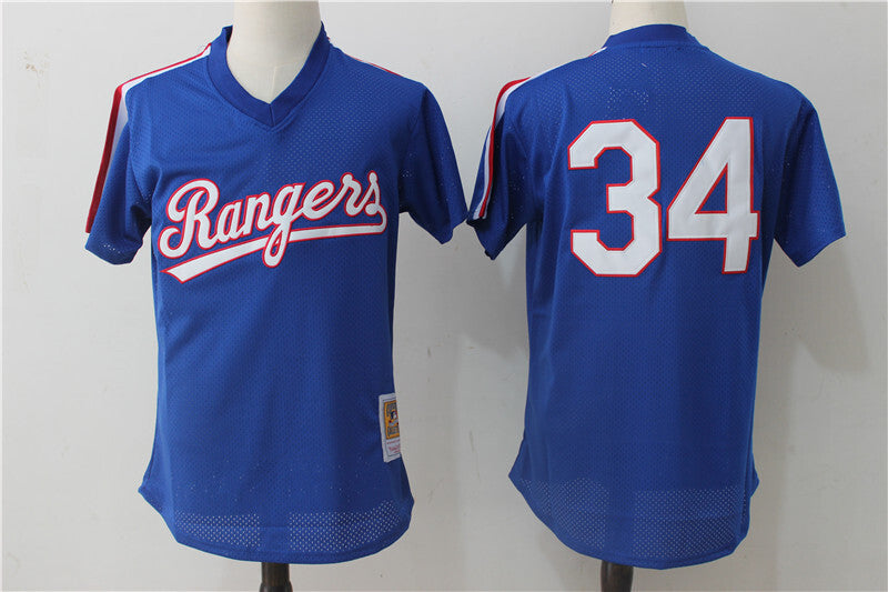 Texas Rangers #34 Nolan Ryan Mesh Throwback