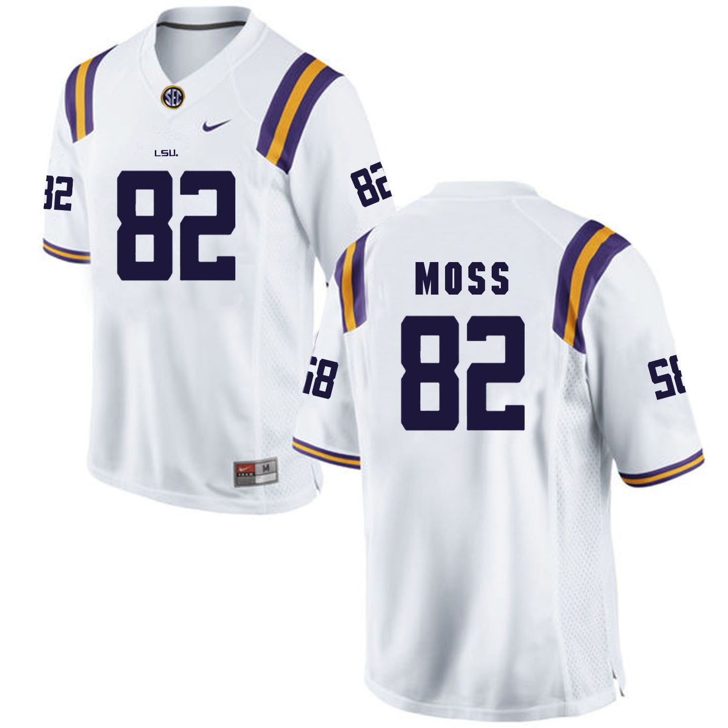 Thaddeus Moss 82 White Style 2