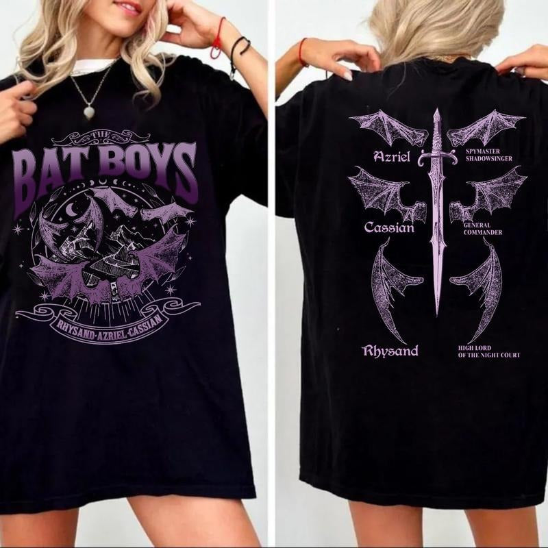 The Bat Boys Double Sided Shirt, Bat Boys Shirt, Vintage Acotar Sweatshirt, The Bat Boys Fan Club, The Night Court...