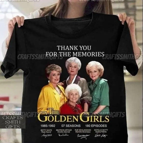 The Golden Girls Thank You For The Memories T-Shirt, The Golden Girls Tee, Golden Girls Fan Gifts, TV Series Gift Hoodie,...