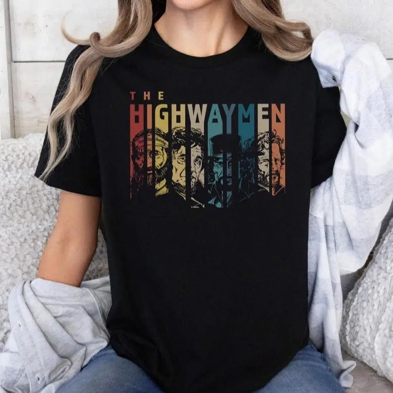 The Highwaymen Band Vintage T-Shirt, The Highwaymen Shirt, Music Retro Shirt Gift for Men and Women