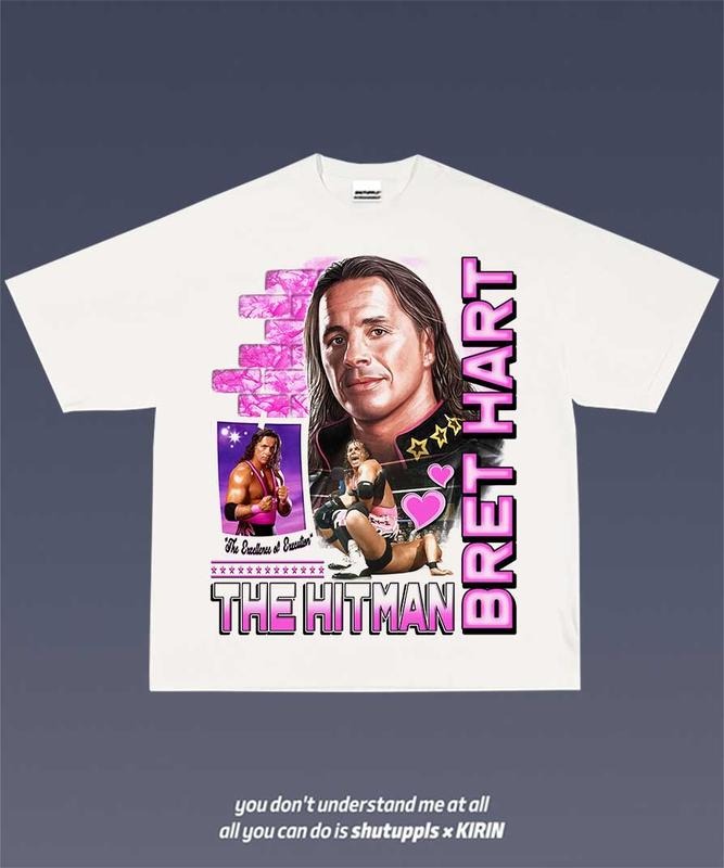 The Hitman Bret Hart 1.5 VINTAGE TEE | GRAPHIC T-SHIRT SWEATSHIRT HOODIE | GIFT FOR FAN