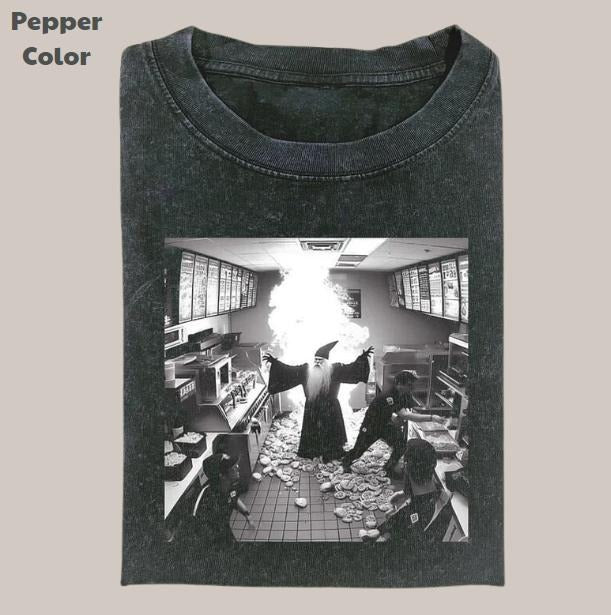 The Lord of the Rings Vintage Graphic Tee, Galdalf Explosion T-Shirt, Unisex Meme Cringe Funny Dumb Shirt, Menswear Womenswear Streetwear