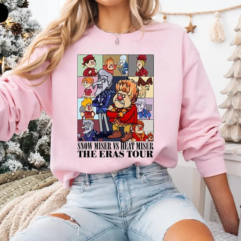 The Year Without Santa Claus Eras Tour Sweatshirt, Miser Brothers Eras Tour Hoodie, Heat Miser TShirt, Christmas Movie Sweatshirt, Christmas Gift