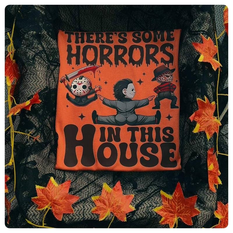 There's Some s In This House Shirt Jason Voorhees Michael Myers Freddy Krueger Shirt Spooky Season Halloween Gift,...