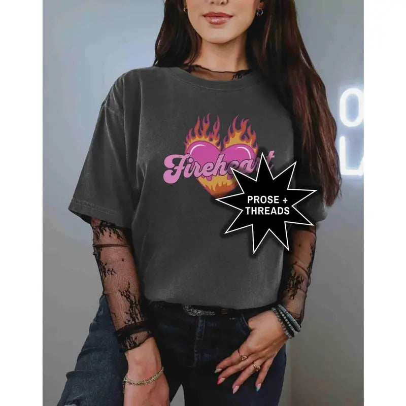 Throne of Glass Tee, Fireheart Shirt Merch For Book Lovers Sarah J Maas Merch SJM Gifts Booktok Merch Bookstagram Shirt...