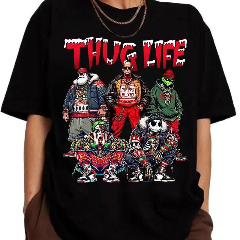Thug Life Christmas Comedy Movies Friends Tshirt Sweatshirt Hoodie, The Boys Of Winter Christmas, Holiday Gift, Unisex Sweater Pullover Tee