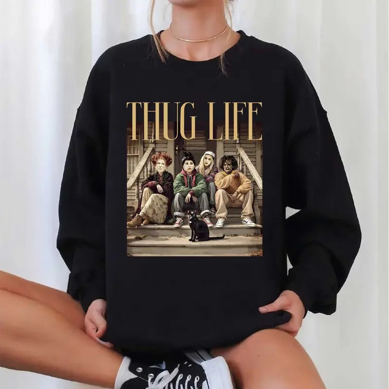 Thug Life Halloween shirt Hoodie, Sweatshirt | InkThreadWorks.com