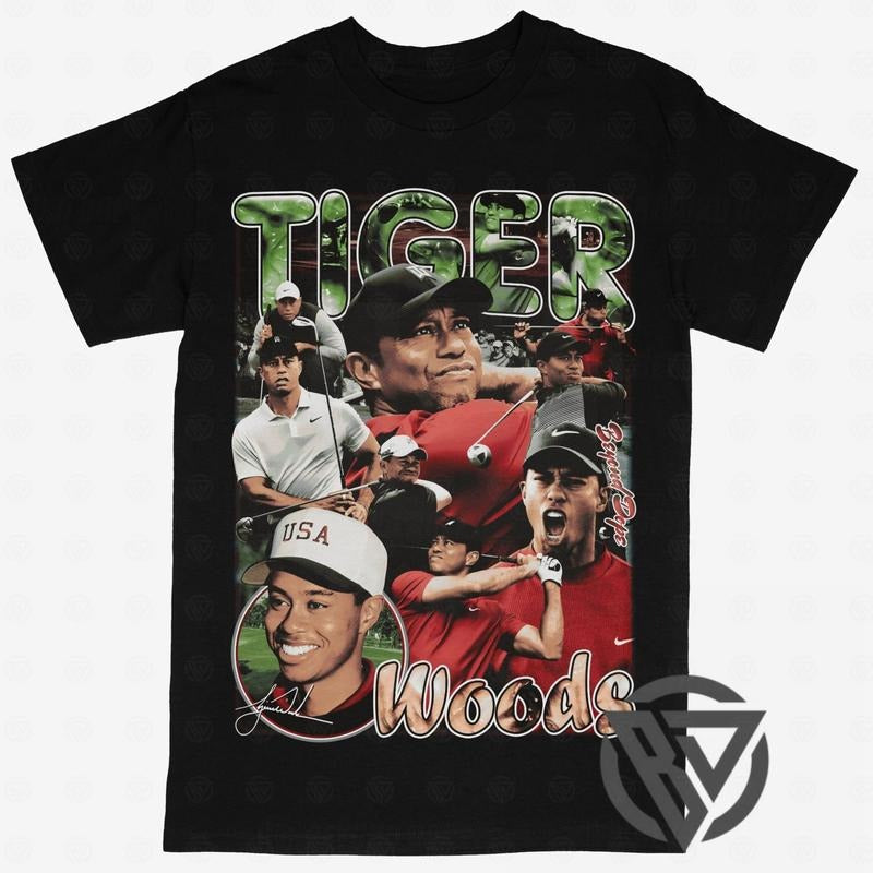 Tiger Woods Tee | Vintage Tee Graphic T-Shirt Sweatshirt Hoodie | Sport Tee - Gift For Fan (V2)