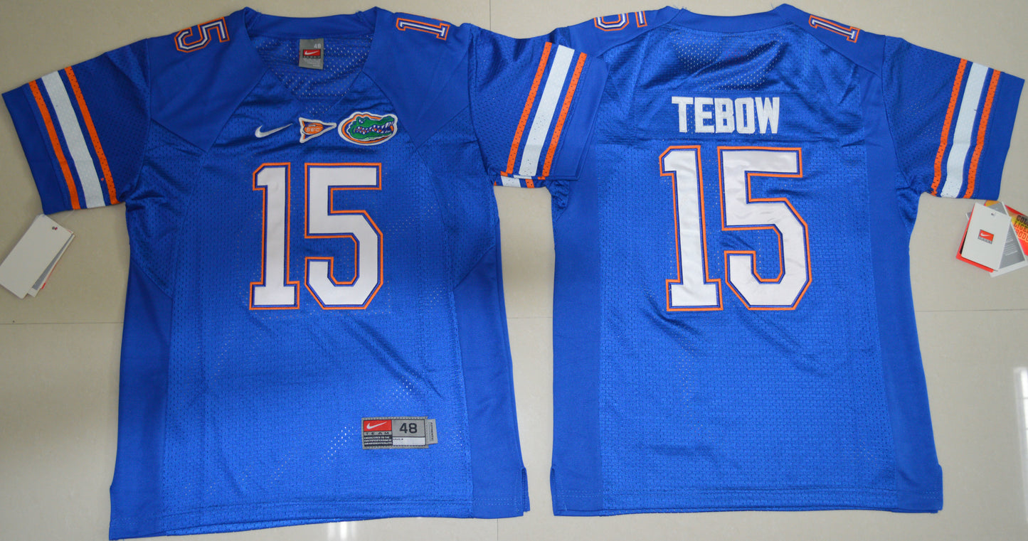 Tim Tebow 15 Blue Youth