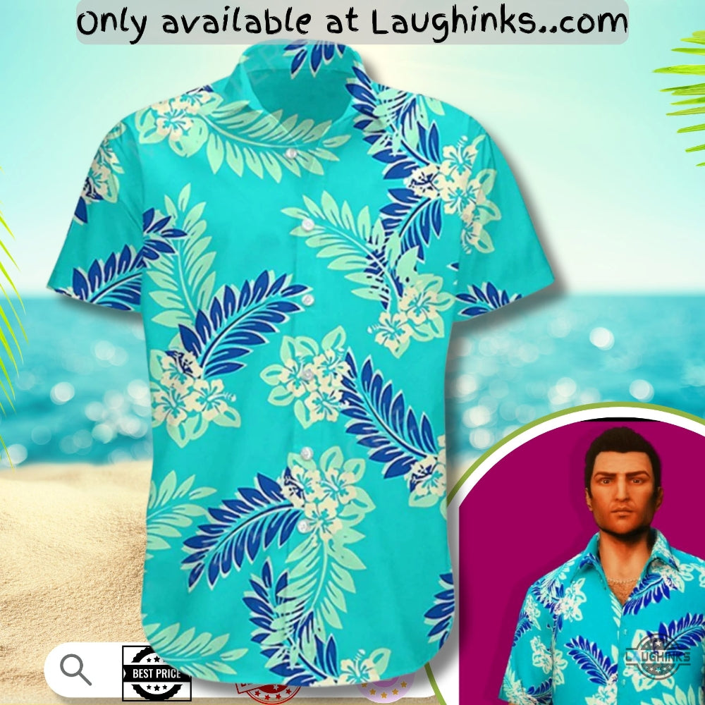Tommy Vercetti Gta Vice City Aop Hawaiian Shirt