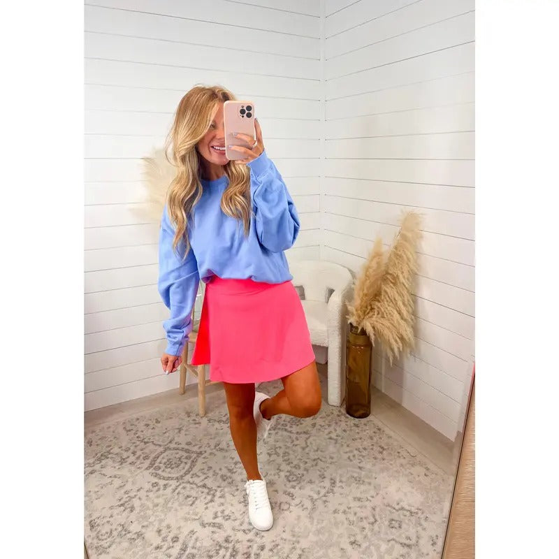 Too Chic Neon Pink Active Skort T-Shirts, Hoodie, Sweatshirt | InkThreadWorks.com