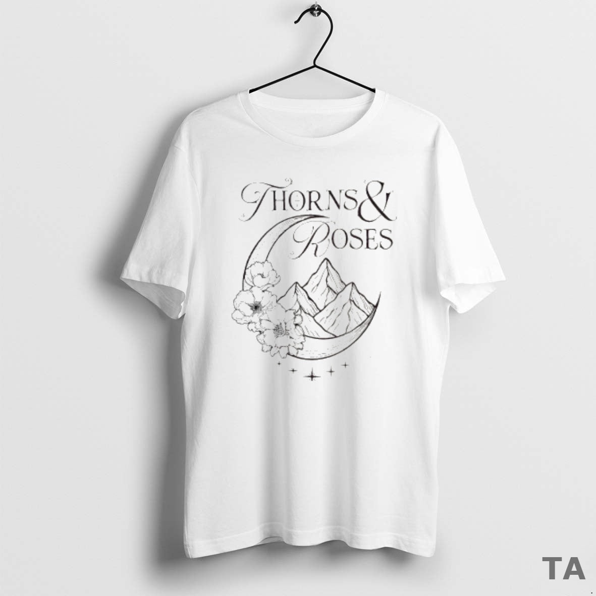 Top A Court Of Thorns And Roses Mountain Flower T Shirt Sweater Hoodie, Sweatshirt | InkThreadWorks.com