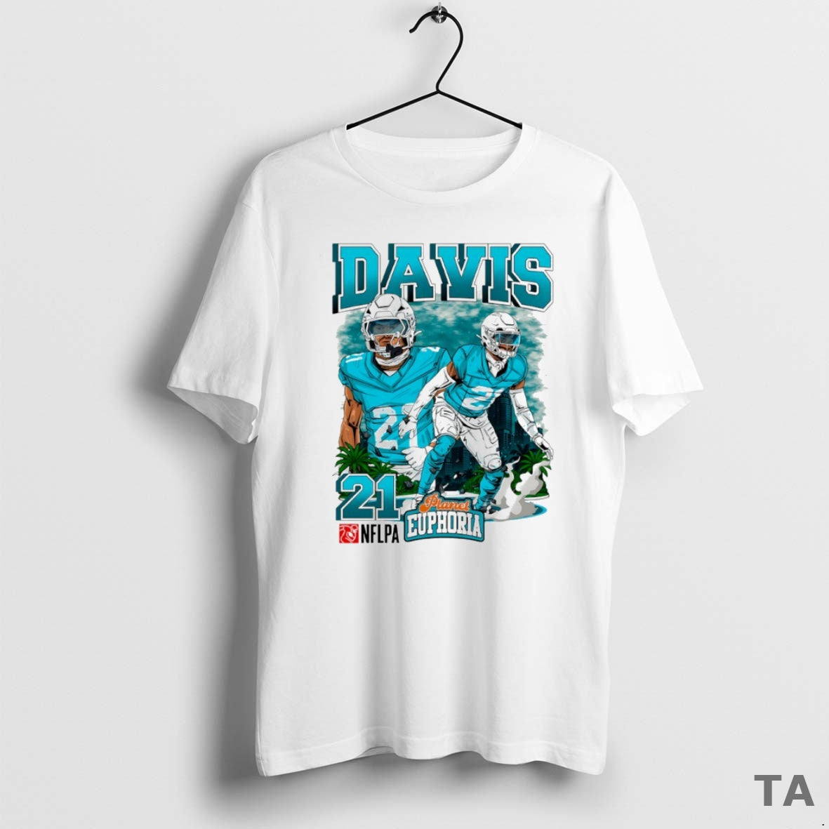 Top Ashtyn Davis 21 Miami Dolphins Football Comic Circle T Shirt Sweater Hoodie, Sweatshirt | InkThreadWorks.com