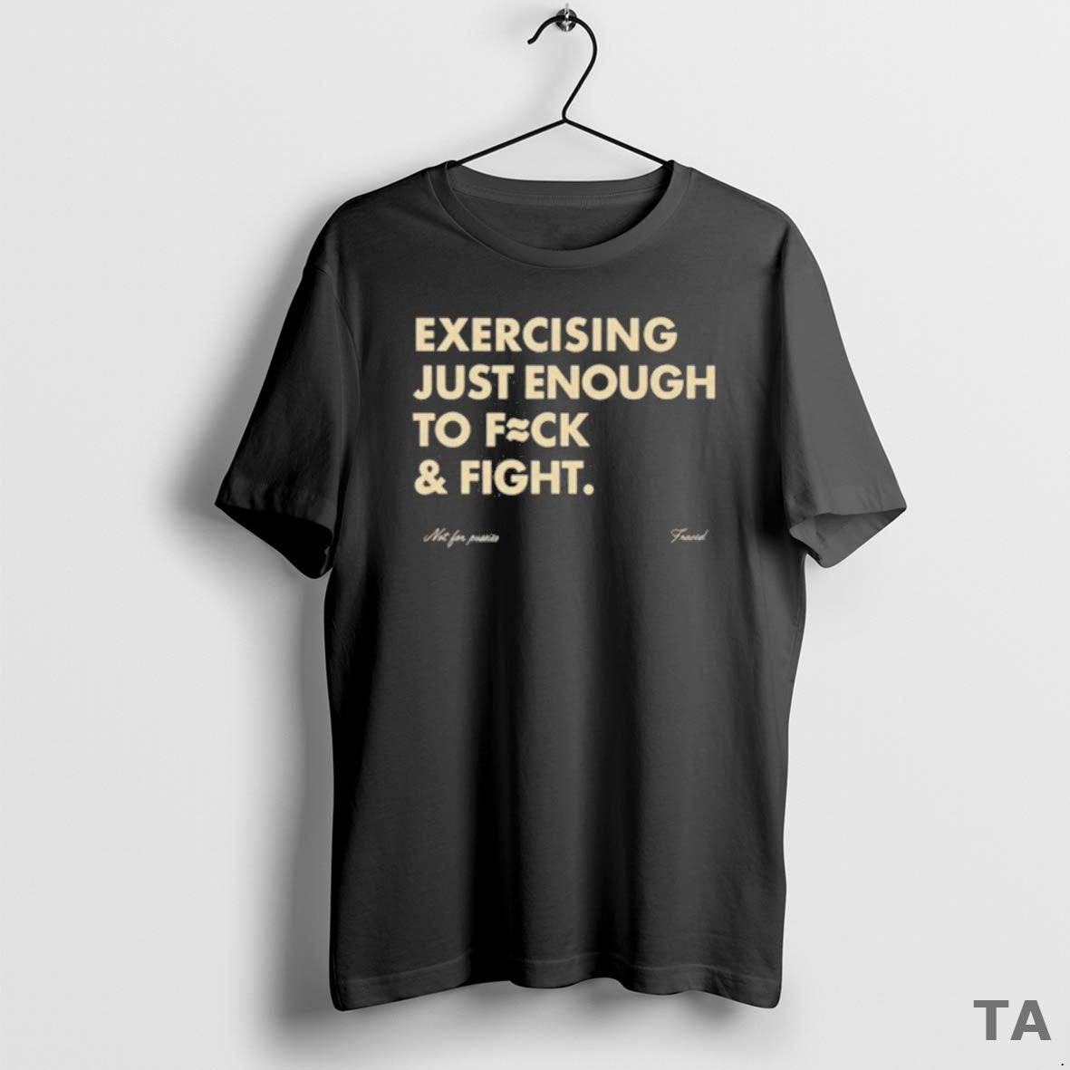 Top Exercising Just Enough To Fuck Fight T Shirt Sweater Hoodie, Sweatshirt | InkThreadWorks.com