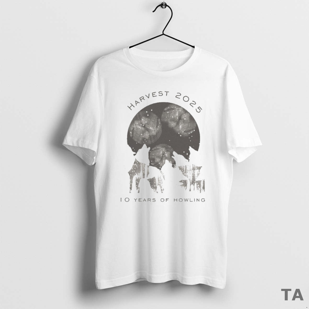 Top Harvest 2025 10 Years Of Howling Wolves T Shirt Sweater Hoodie, Sweatshirt | InkThreadWorks.com