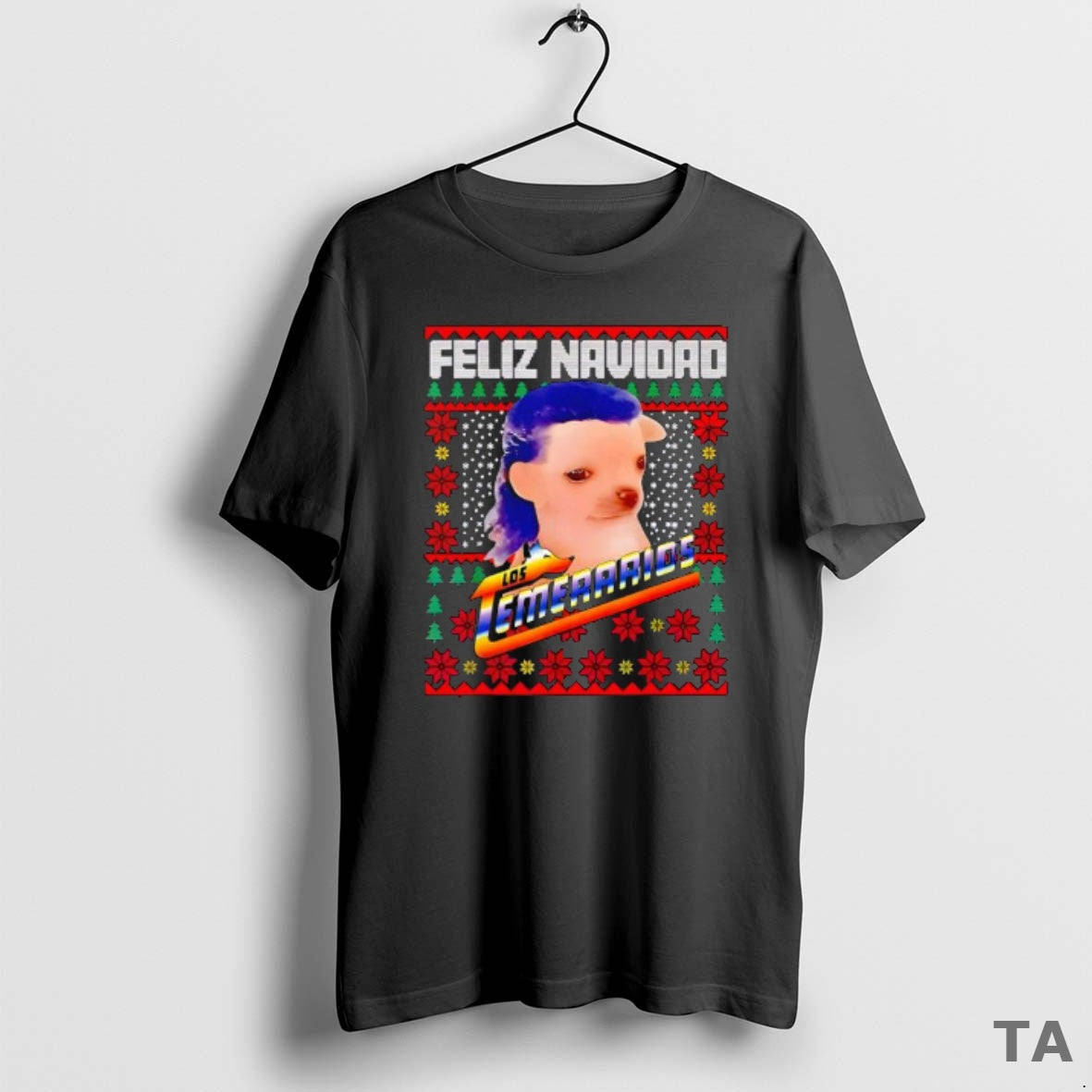 Top Los Temerarios Dog Merry Christmas Feliz Navidad T Shirt Sweater Hoodie, Sweatshirt | InkThreadWorks.com
