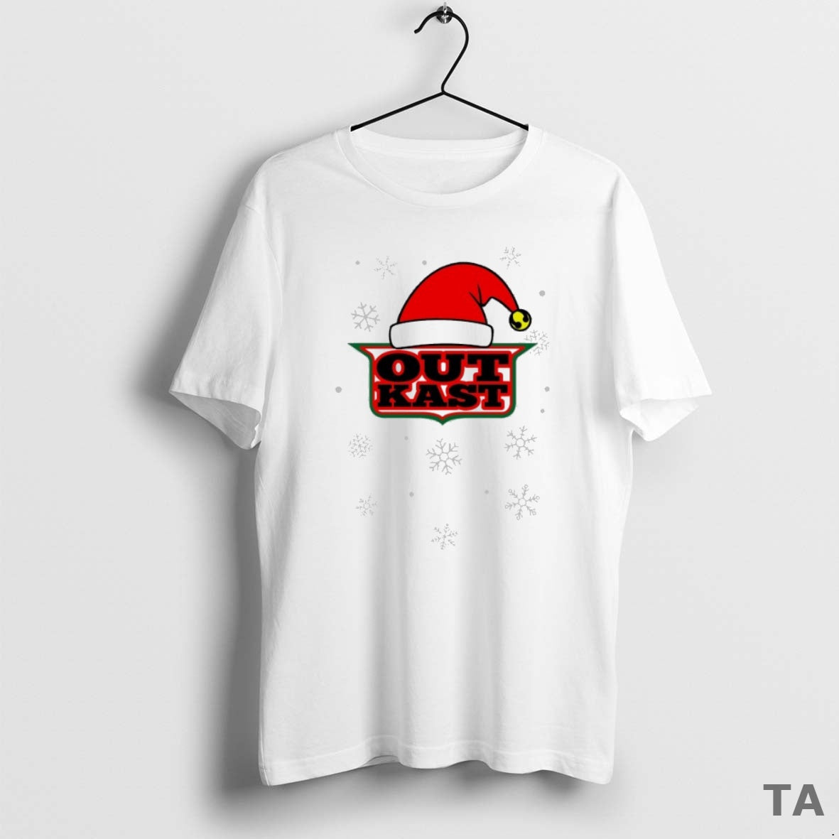 Top Outkast Santa Hat Christmas Logo T Shirt Sweater Hoodie, Sweatshirt | InkThreadWorks.com