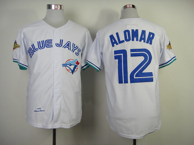Toronto Blue Jays #12 Blue Jays 12 White 1993 Retro