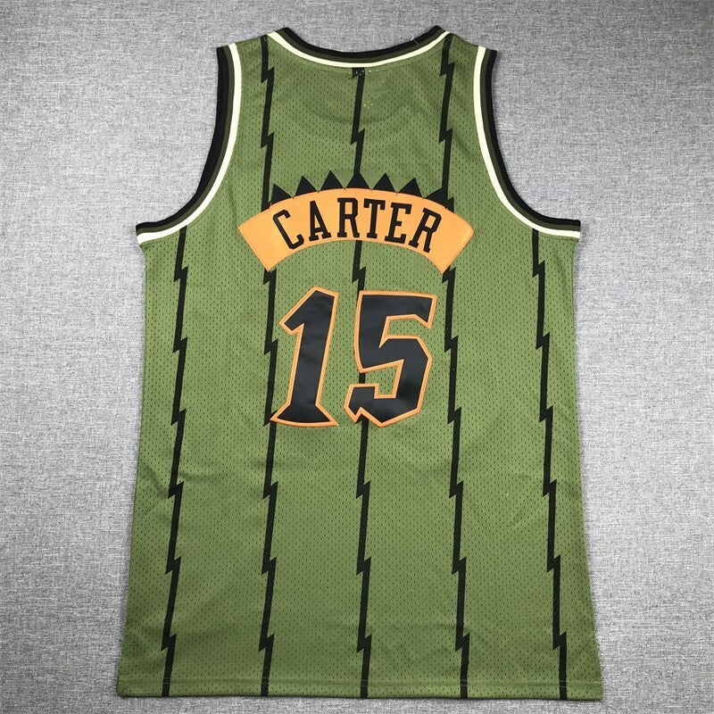 Toronto Raptors #15 Vince Carter Raptors 15 Green s-xxl Style 1