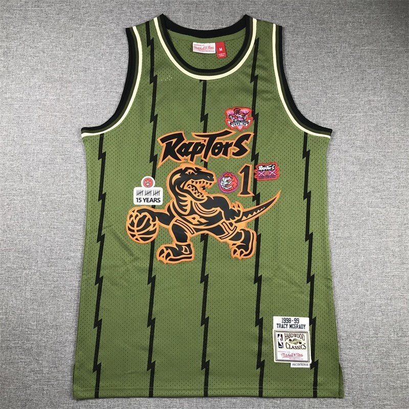 Toronto Raptors #1 Tracy Mcgrday Raptors 1 Green s-xxl Style 4