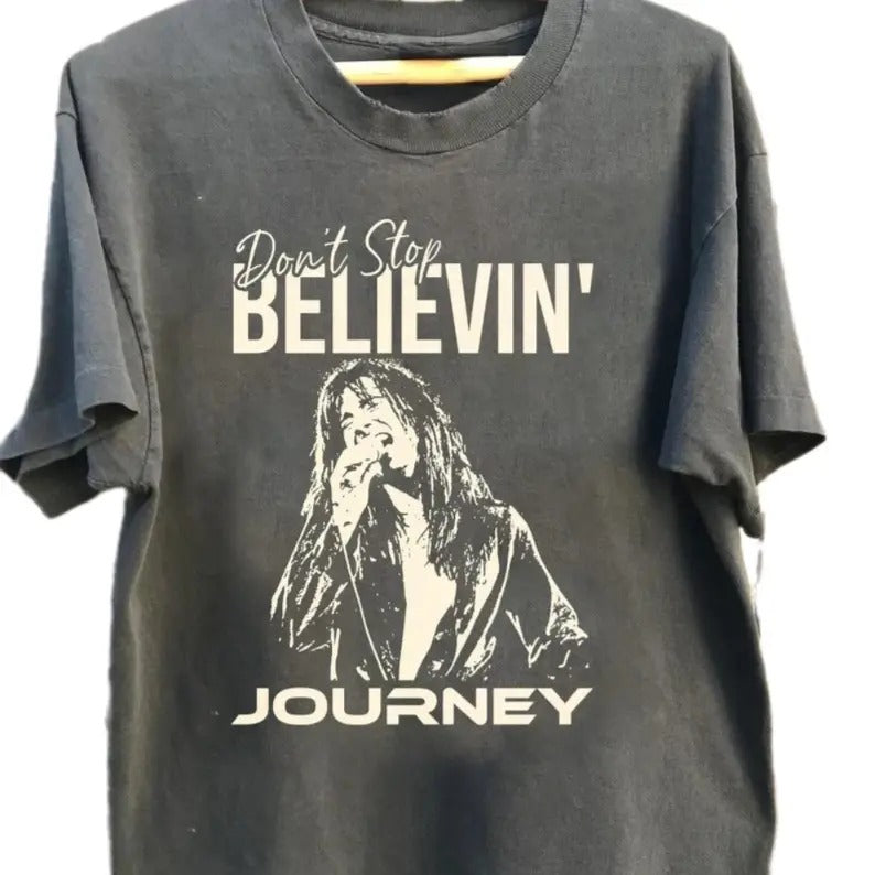 Toto Concert Shirt, Free-dom Shirt, Jour-ney Tour Graphic Tee, Don't Stop Believin' Music Shirt Unisex
