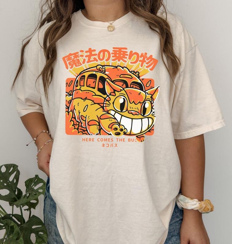 Totoro Catbus Shirt, Totoro Shirt, My Neighbour Totoro Shirt, Studio Ghibli Shirt, Ghibli Cartoon Shirt Hoodie, Sweatshirt