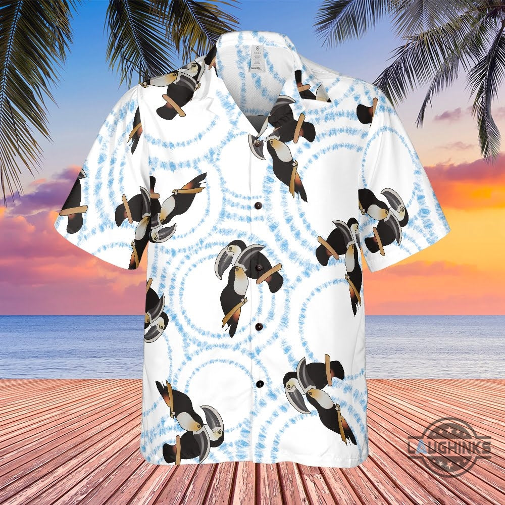 Toucan Bird Tyler Durden Hawaiian Shirt Brad Pitt Fight Club Aloha Beach Button Up Shirt