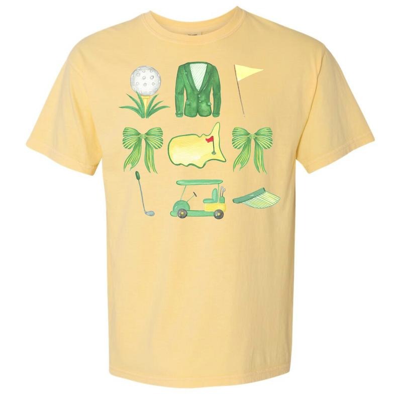 Tournament Golf Collage Comfort Colors T-Shirt 'NLB'