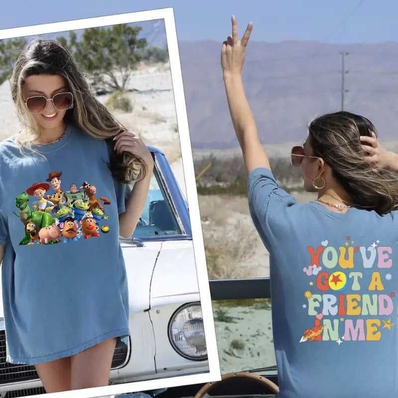 Toy Story T Shirt Hoodie Sweater World Toy Story T Shirt You Ve Got A Friend In Me Shirt Toy Story Movie Characters Shirts