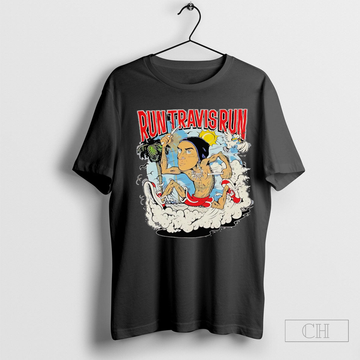 Travis Barker Blink 182 Run Travis Run Tee
