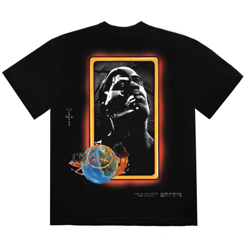 Travis Scott Astro Portrait Tee Black 2020 (CJFN-SS15) Men's Size Small Hoodie, Sweatshirt | InkThreadWorks.com